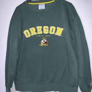 Champion Oregon ducks sweater.
